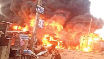 Lagos Spare Parts Market Fire: Millions in Losses as Blaze Engulfs Idumota Shops