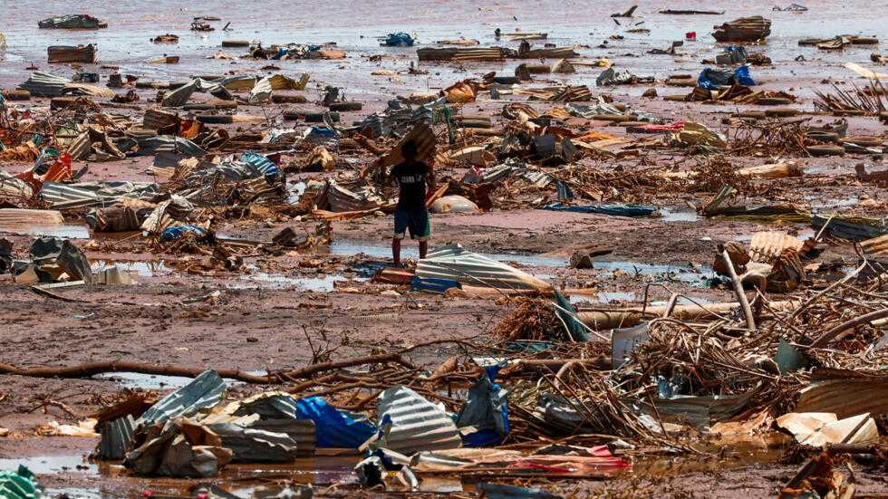 Cyclone Chido wreck in Mayotte