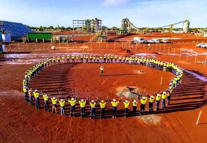 Wider view of the Lithium plant in Goulamina