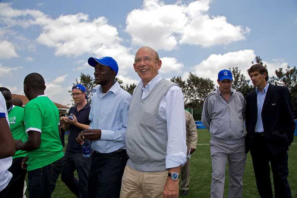 official opening of mathare fifa football for hope centre in kenya