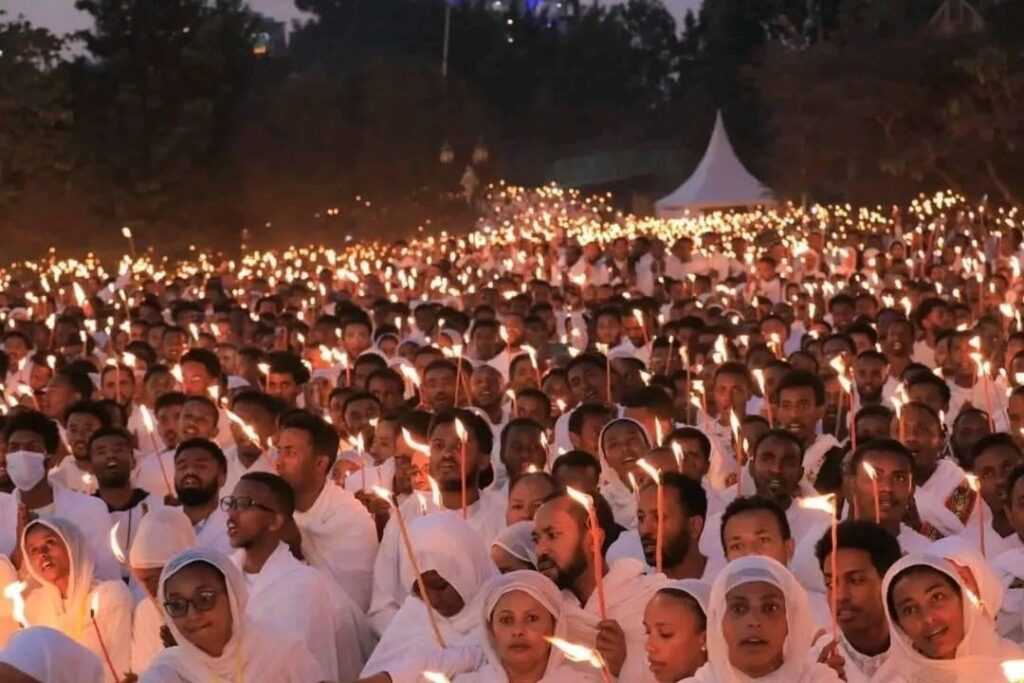 ethiopian orthodox celebrating christmas.