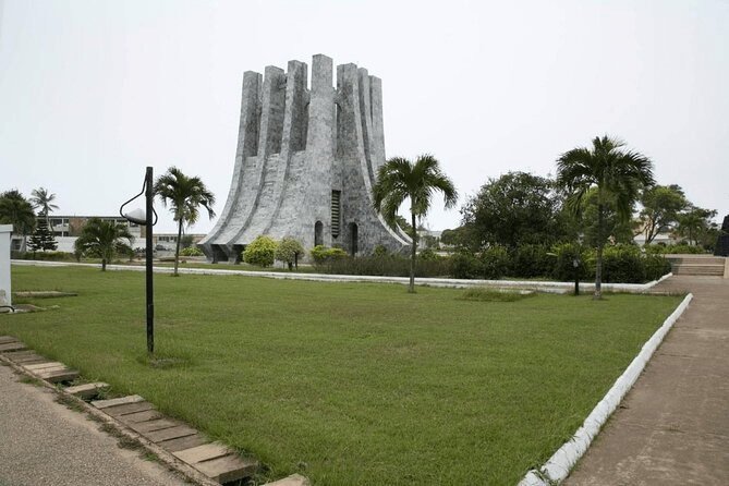 Rear view of the Kwame Nkrumah Mausoleum and Memorial Park