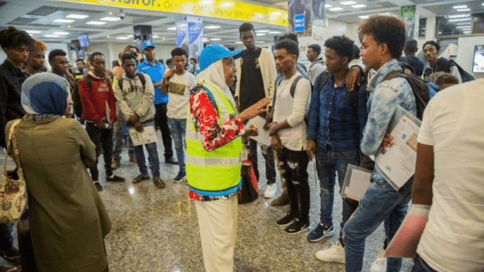 Ethiopian Government Repatriates 164 Citizens Back Home from Lebanon