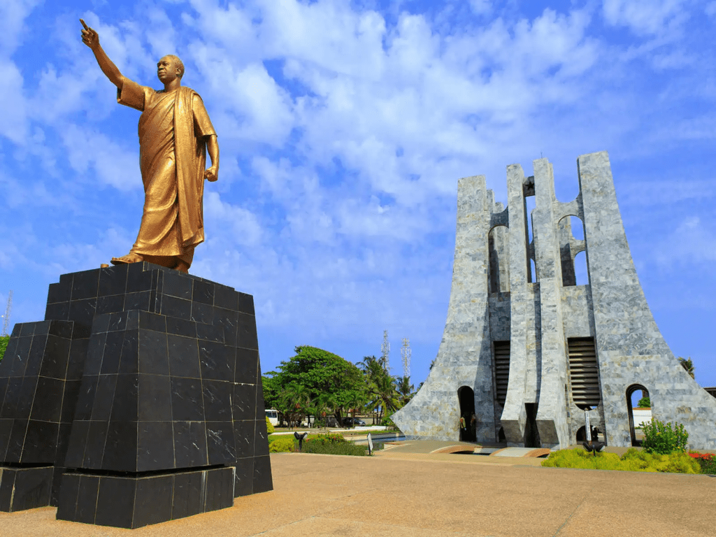 Front View of the Kwame Nkrumah Memorial Park