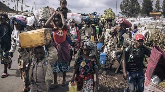 Civilians Flee as M23 Rebels Advance Toward Goma