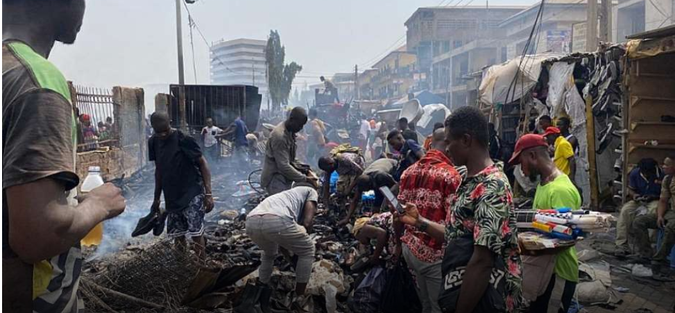 Kantamanto Market fire wreck