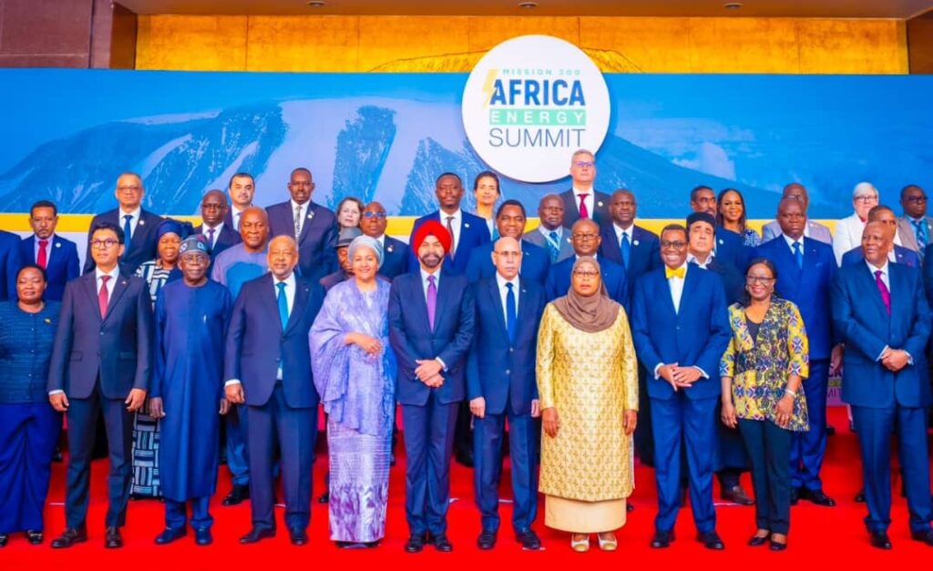 tinubu, other african leaders at africa energy summit in tanzania