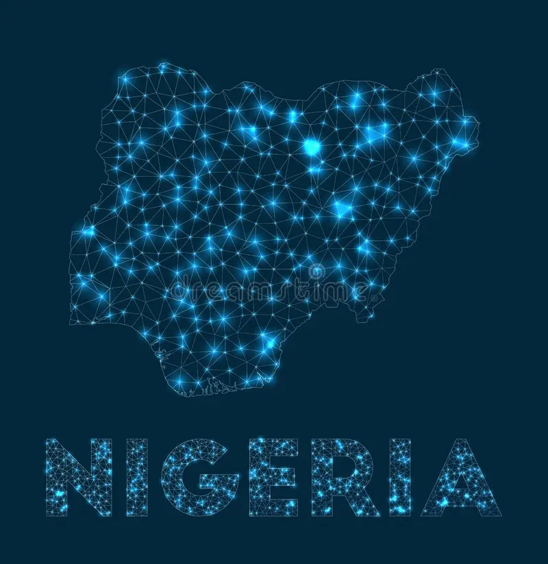 nigeria network map credits dreamstime