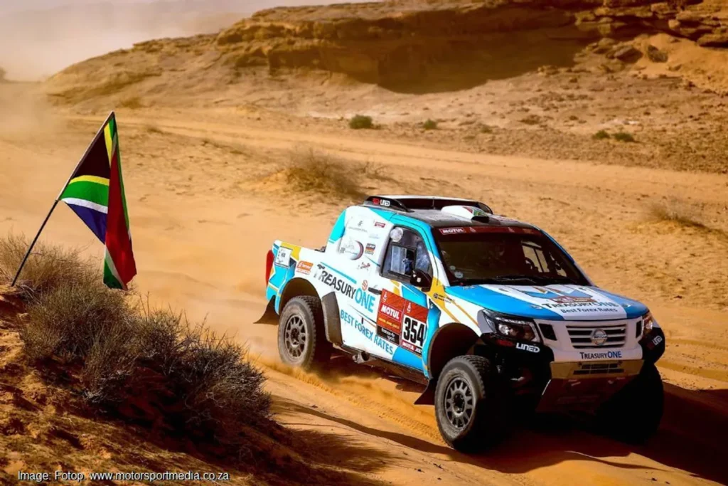 the dakar rally south africa credits racecar
